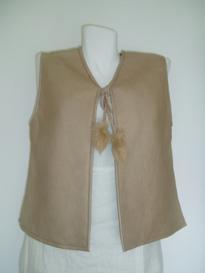 Beige Nappalan Gilet