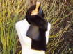 Cosy Black Nappalan Sheepskin Scarf