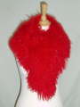 Gorgeous Bright Red Mongolian Scarf  44 inches �38