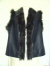 Petrol Navy Leather Gilet with Toscana Trim 