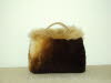 Shaded Sheepskin Handbag with Toscana Shearling Trim