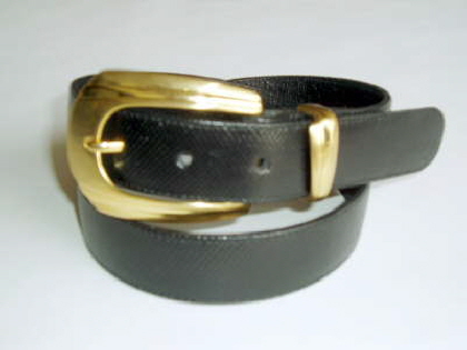 Black karung snakeskin belt  Italian buckle �28