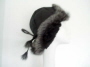 Brown nappa sheepskin hats with toscana trim �35