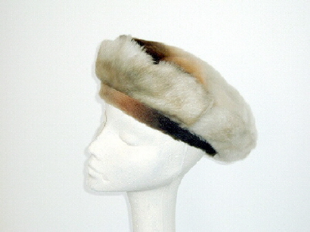 Hand made shaded sheepskin beret �65