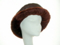 Wine nappa sheepskin hat  with wide brim �45