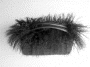 Black sheepskin handbag with mongolian lamb trim �45