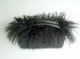 Black sheepskin handbag with mongolian lamb trim �45