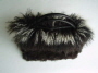 Mixture of black grey and brown mongolian lamb trim �65